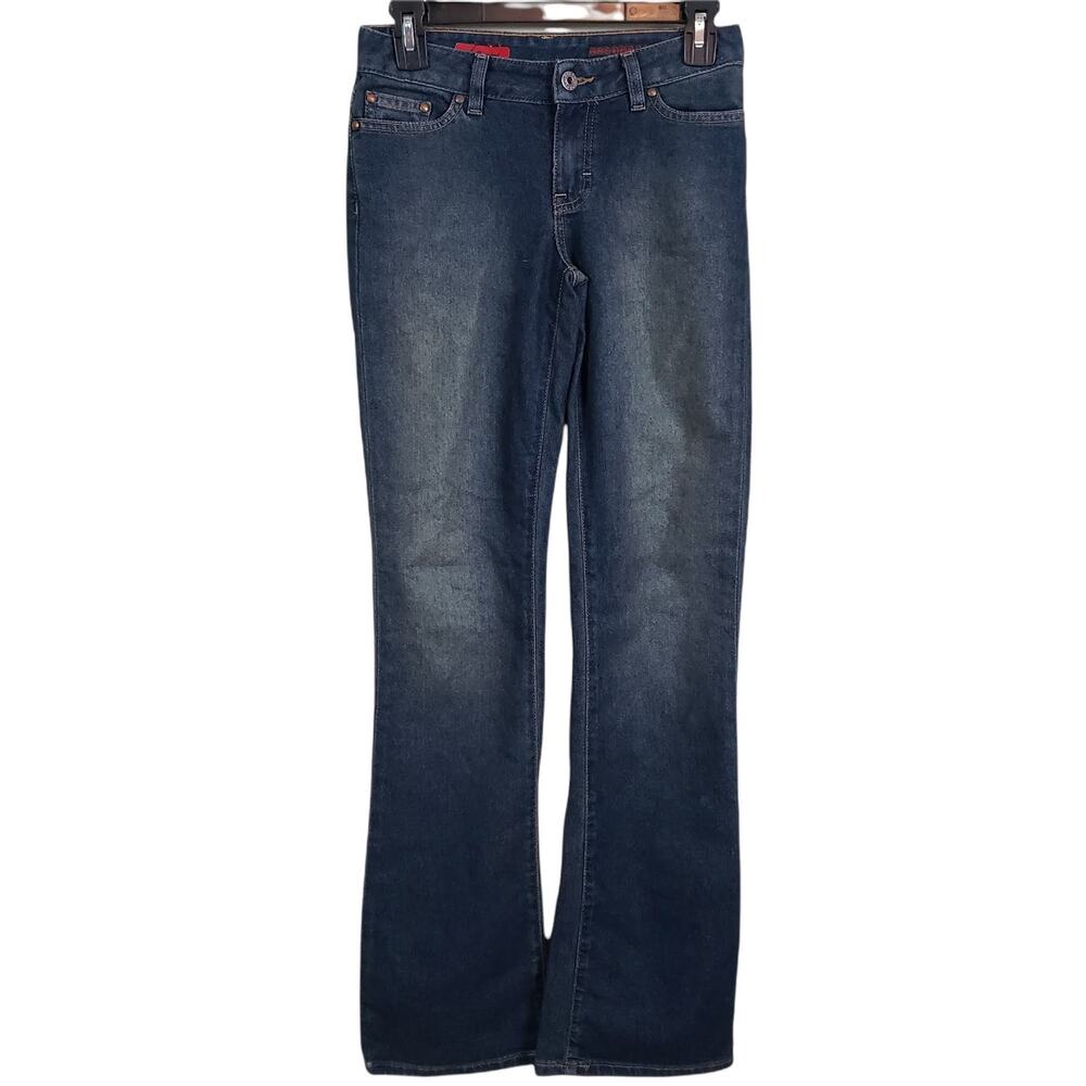 Adriano Goldschmeid The Gemini Blue Dark Wash Bootcut Leg Denim Jeans 26 Reg